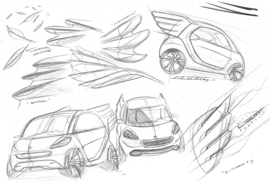 Эскиз Smart ForTwo Electric Drive by Jeremy Scott 2012 года  (фото 2 из 44)